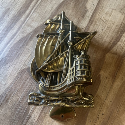 Brass door knocker - brass,