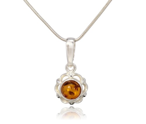 Natural baltic amber - amber, sterling