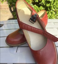 Dr Martens Womens Red Drew Mary Jane Wedge Heels Air Cushion Insoles UK 6