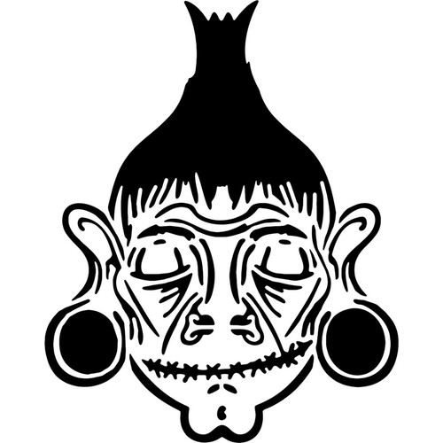 Shrunken head reusable wall - head',