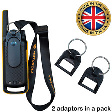 Top mounted lanyard ring 2 Pack adaptor Motorola TALKABOUT T82 Extreme
