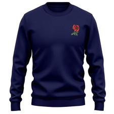 Embroidered England Rose Sweatshirt Rugby Country Men and Women Embroidery En...