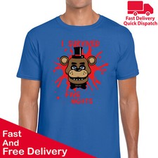 Five Nights At Freddy's T Shirt FNAF Gaming Mens Kids Boys Funny Cool Gift Xmas