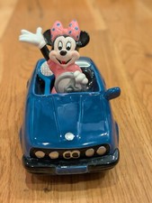 Vintage Disney Music Box Minnie Mouse BMW Car Hand Painted Schmid Tennis