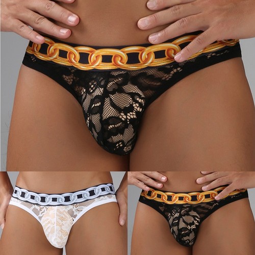 Men lace briefs - lace,