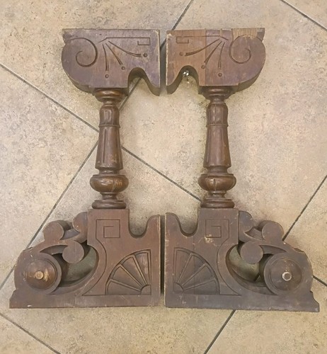 Pair large antique - pair, of
