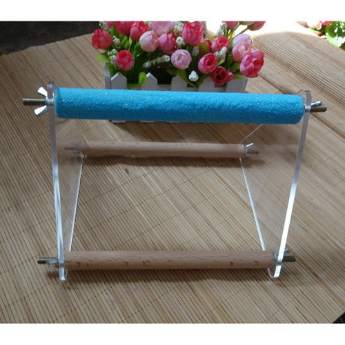 Parrot perch stand platform - perch,