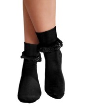 Girls Frilly Ankle Lace Socks