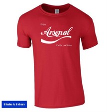 Enjoy Arsenal T-shirt football fan The Real Thing cola drink Gooner Unisex