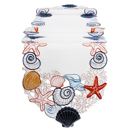 Sea shell table runner - table,