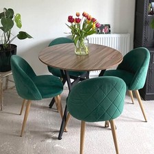 Round Industrial Dining Table