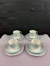 4 x Royal Doulton Hampton Court Tea Trios Cups Saucers Plate Last Set Available