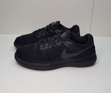 NIKE FLEX 2016 RUN SIZE 6UK EUR40 WOMENS BLACK LOW TOP RUNNING TRAINERS SHOES