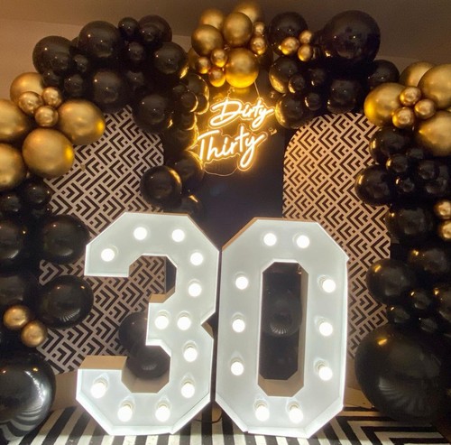 Giant marquee numbers - marquee, led