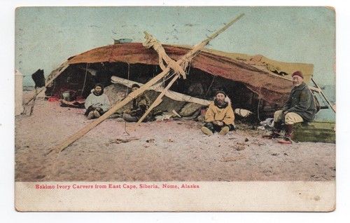 1916 postcard eskimo - 1916, of