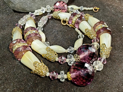 Mother pearl amethyst - mother,
