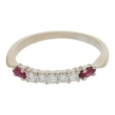 Ruby brilliant ring 0.15 ct si