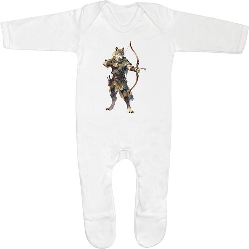 Ranger wolf baby romper - 'ranger, wolf'