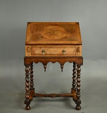small antique walnut marquetry