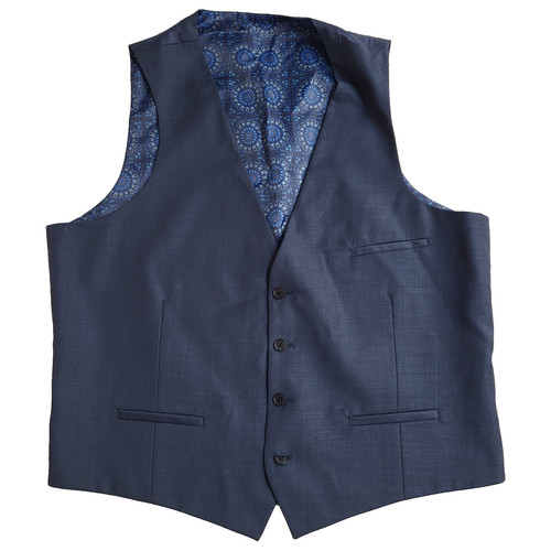 Vintage waistcoat slate - slate, blue