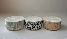 Signature X3 Stackable Microwave Bowls Set With Plastic Lids New