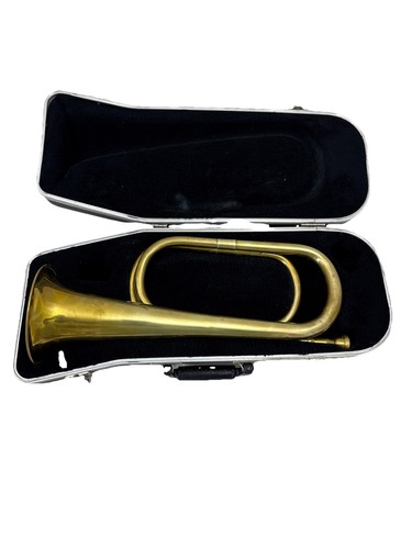 Military brass bugle - military,