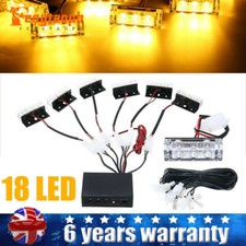 12V 18 LED Amber Strobe