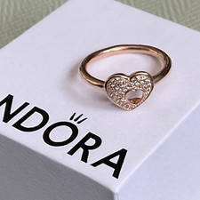 Pandora Pave Puzzle Heart Ring
