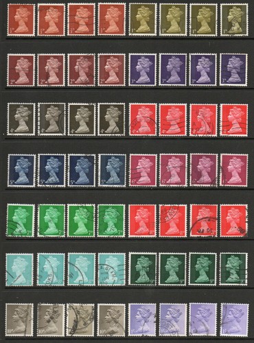 Qeii pre decimal machins - gb, pre-decimal