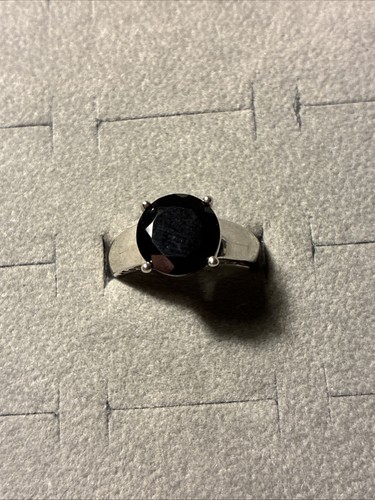 Black spinel sterling silver - spinel,