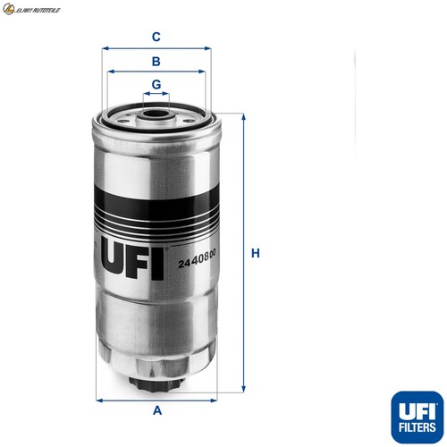 Fuel filter 408 - filter, 24.408.00