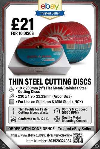Thin steel cutting 230 - 10, x