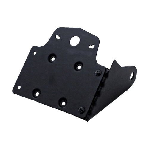 Black side mount licence - black,