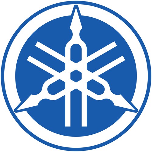 Yamaha circle logo vinyl - circle, 5"