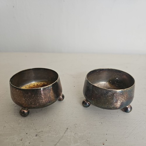 Pair antique silver plated - antique,
