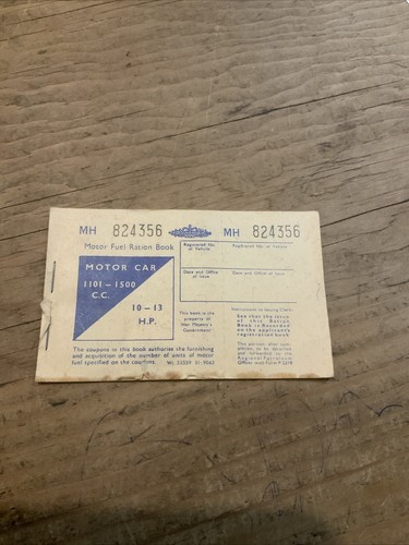 Motor fuel ration book - motor,