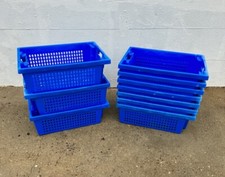 10 x Vented Nesting Stacking Euro Boxes Storage Containers 600 x 400 x 200mm