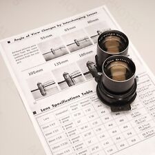 Mamiya Sekor 135mm f/4.5 Lens For Mamiya C330, C220 + Printed Info