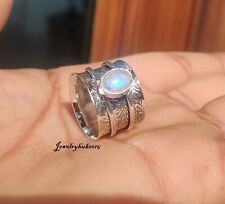 Moonstone Spinner Ring Solid