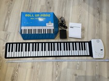 Portable Roll-Up Piano 61 Keys with Mains Power Supply