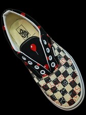 VANS x I.T Pennywise The Clown Horror Collab Slip On Shoes UK Size 3.5 RARE VGC