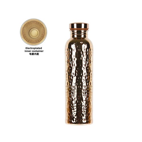 Pure copper water bottle - water,