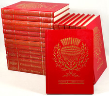 Children's Britannica Complete Set 1-20 Volumes Red Hardback 1960s Vintage Encyc