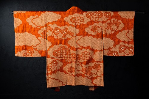Vintage japanese silk shibori - japanese,