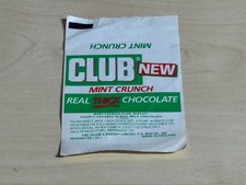 Vintage Jacob's New Mint Crunch Club Wrapper Real Thick Chocolate Biscuit