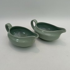 Woods Ware 2 Beryl Gravy Jugs