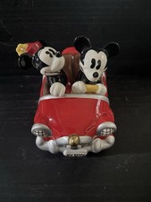 Minnie and Mickey Mouse Retro Car Disney Salt And Pepper Pot Shakers Cruet