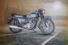 1960's  T150 Triumph Trident  Motorbike Metal Wall Art 3 Sizes To Choose From