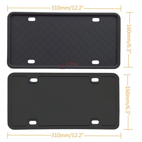 Black license frames - license, car