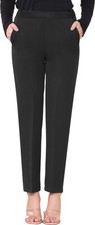 Ladies Womens Half Elasticated